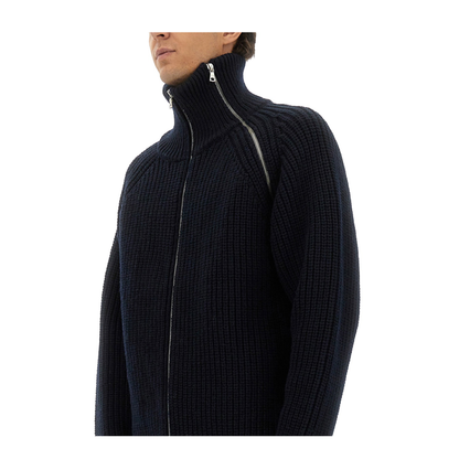 Zippered Wool Sweater