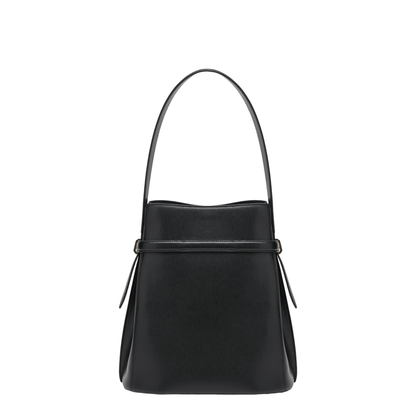 MAYFEYR - Toteme - Black Leather Bucket Bag With Strap - 244-WAL0048LE0025001