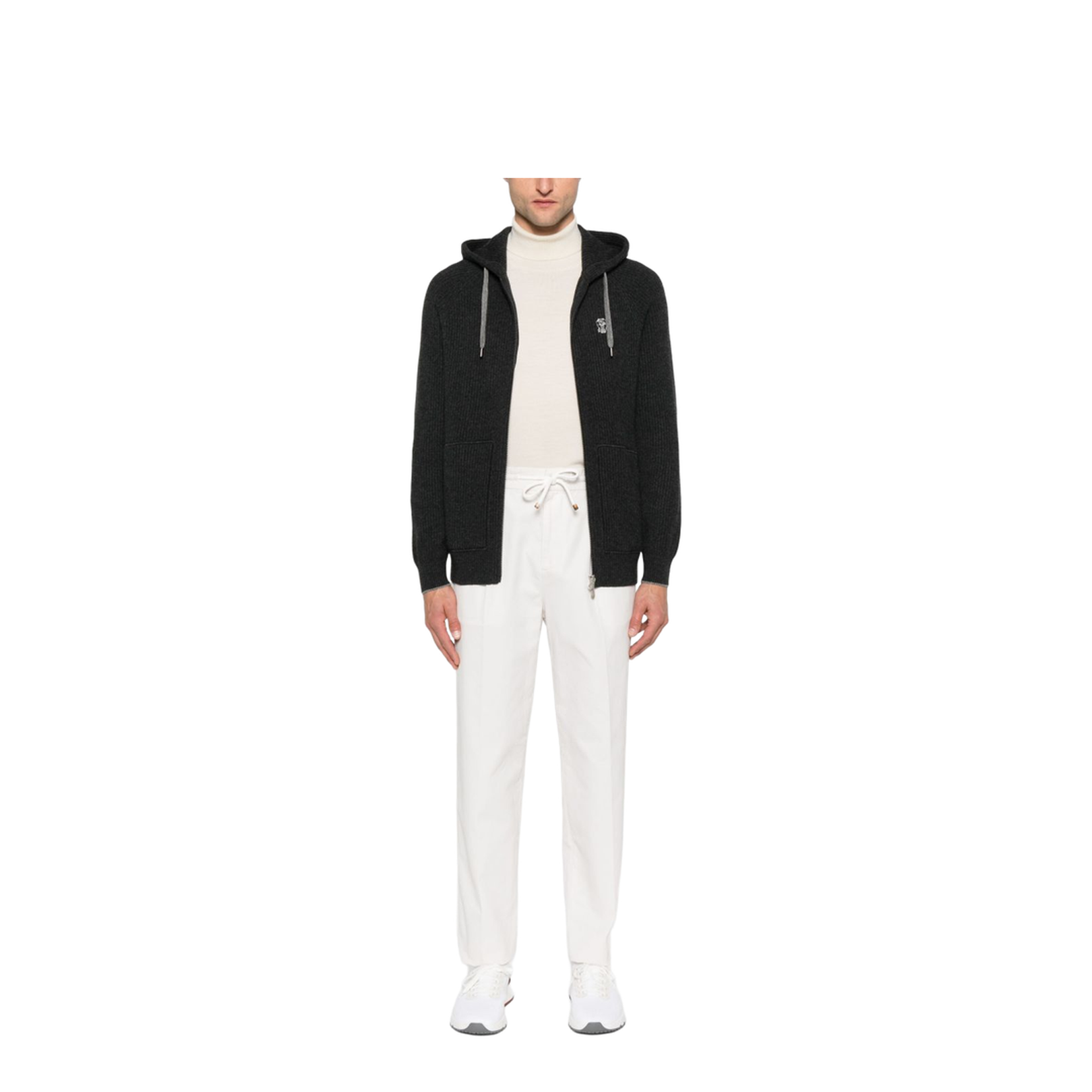 Cashmere Zipped Hoodie