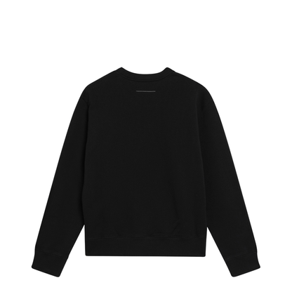 MAYFEYR - Mm6 Maison Margiela - Numeric Signature Crewneck Sweatshirt In Black Cotton - S62GU0145M25014900