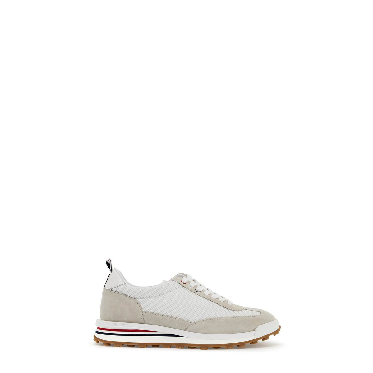 Thom Browne mesh and suede leather sneakers in 9