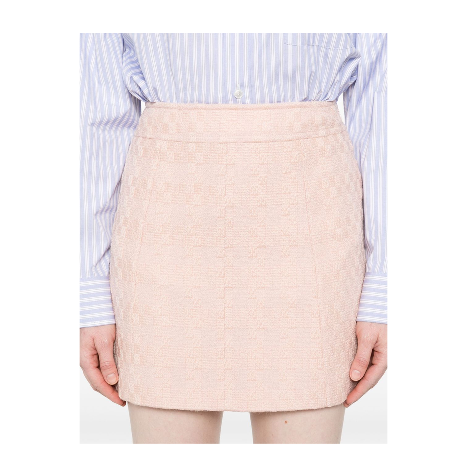Mini Trapeze Skirt In Pink