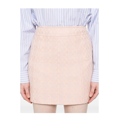Mini Trapeze Skirt In Pink