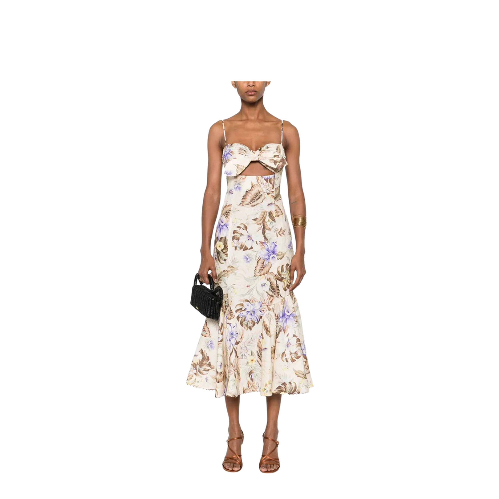 Coco Tie Front Midi Dress