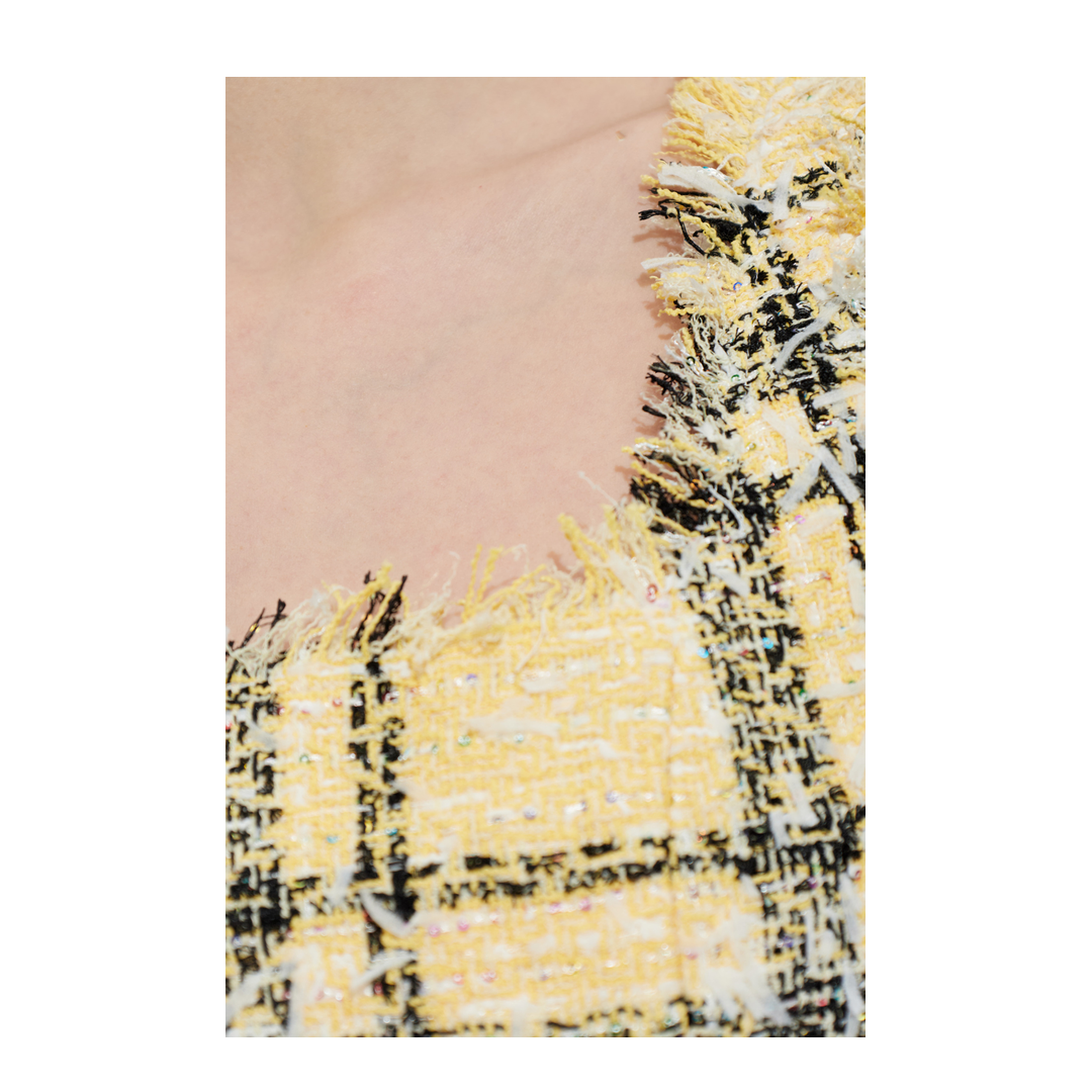 Short Strappy Dress in Glitter Tweed