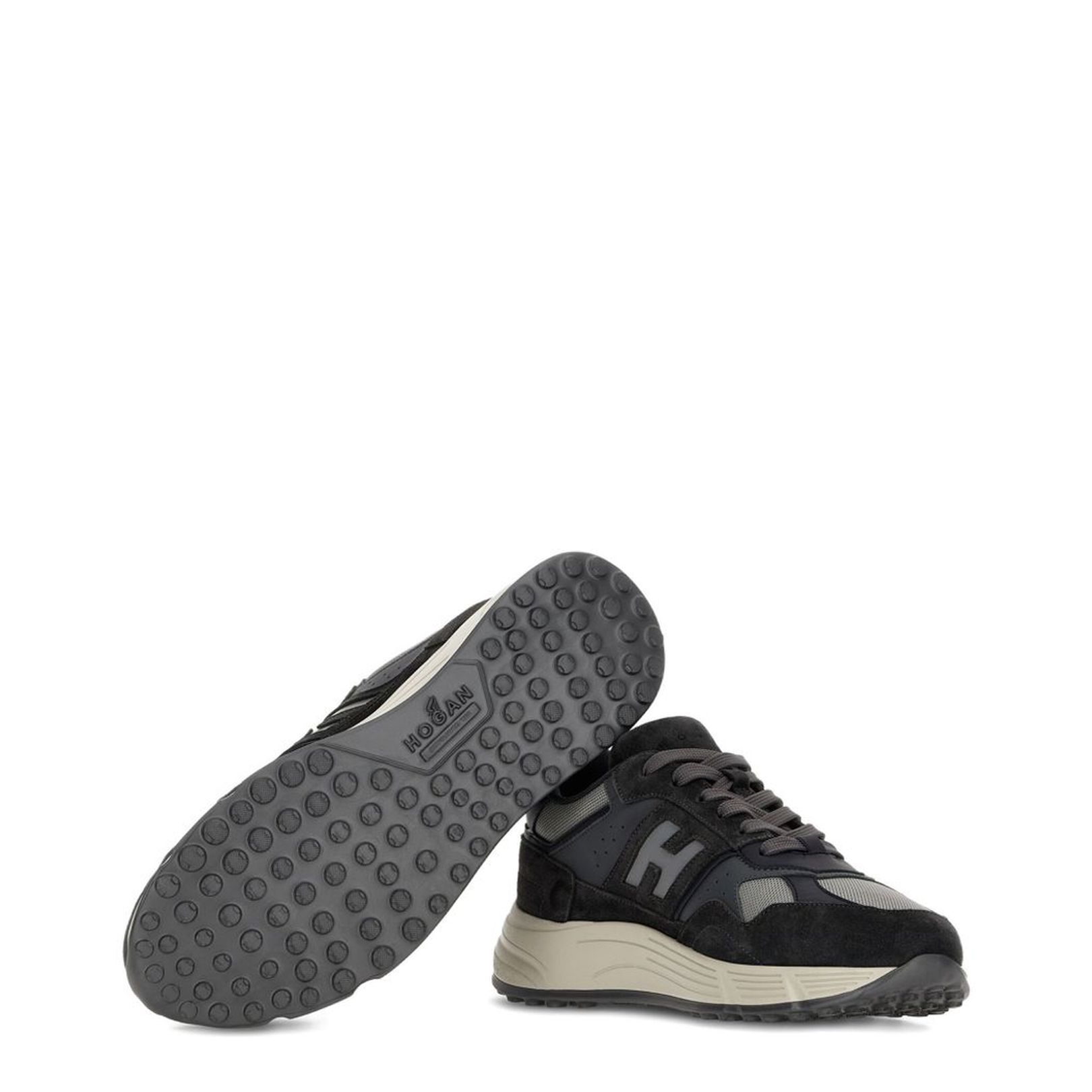 Midnight Blue Front Lace-Up Fastening Shoes