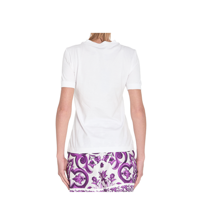 Short-sleeved Cotton T-Shirt in White