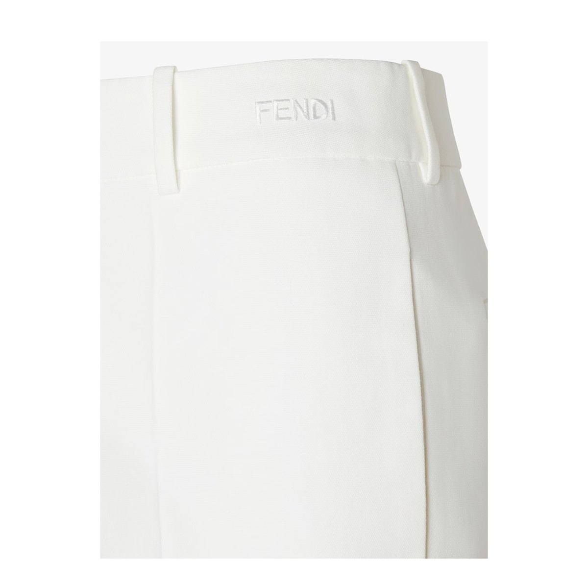 White Cotton Trousers