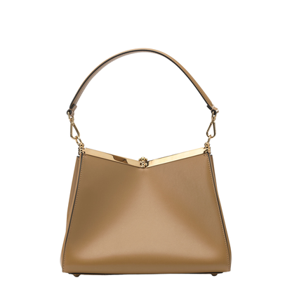 Shoulder Bag Leather Brown