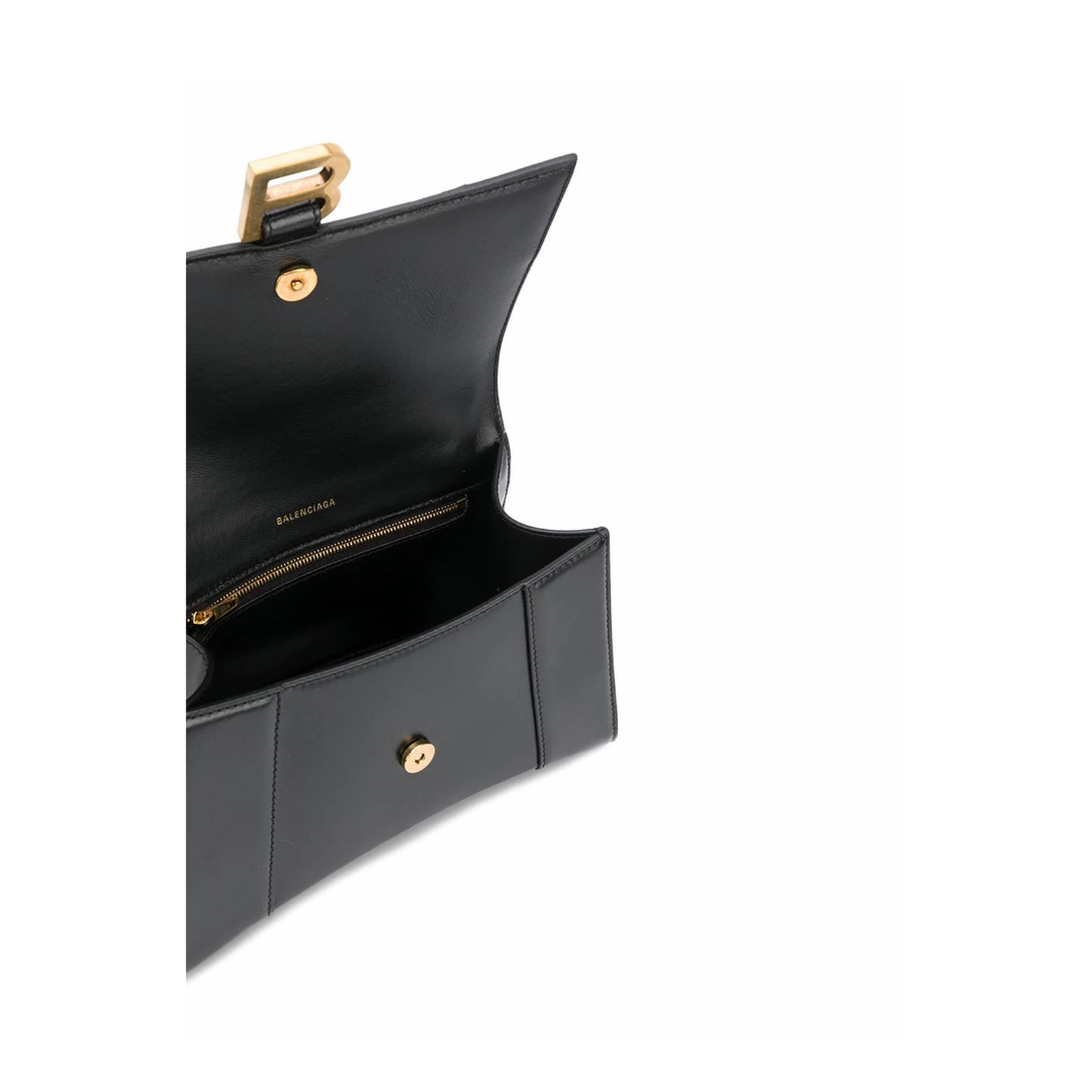 Hourglass Handbag Small in Black