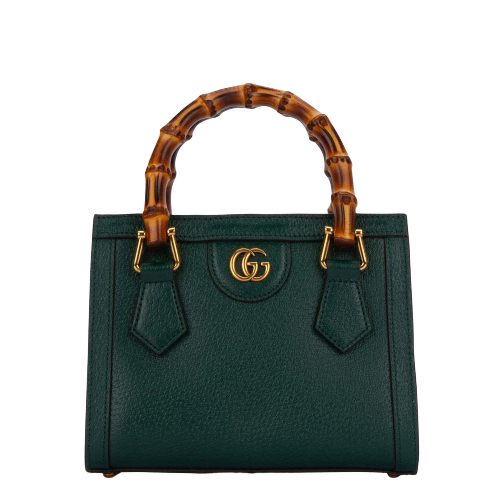 Diana Small Leather Tote Bag - Green
