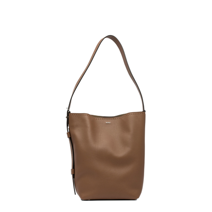 Brown Cow Leather Shoulder Bag