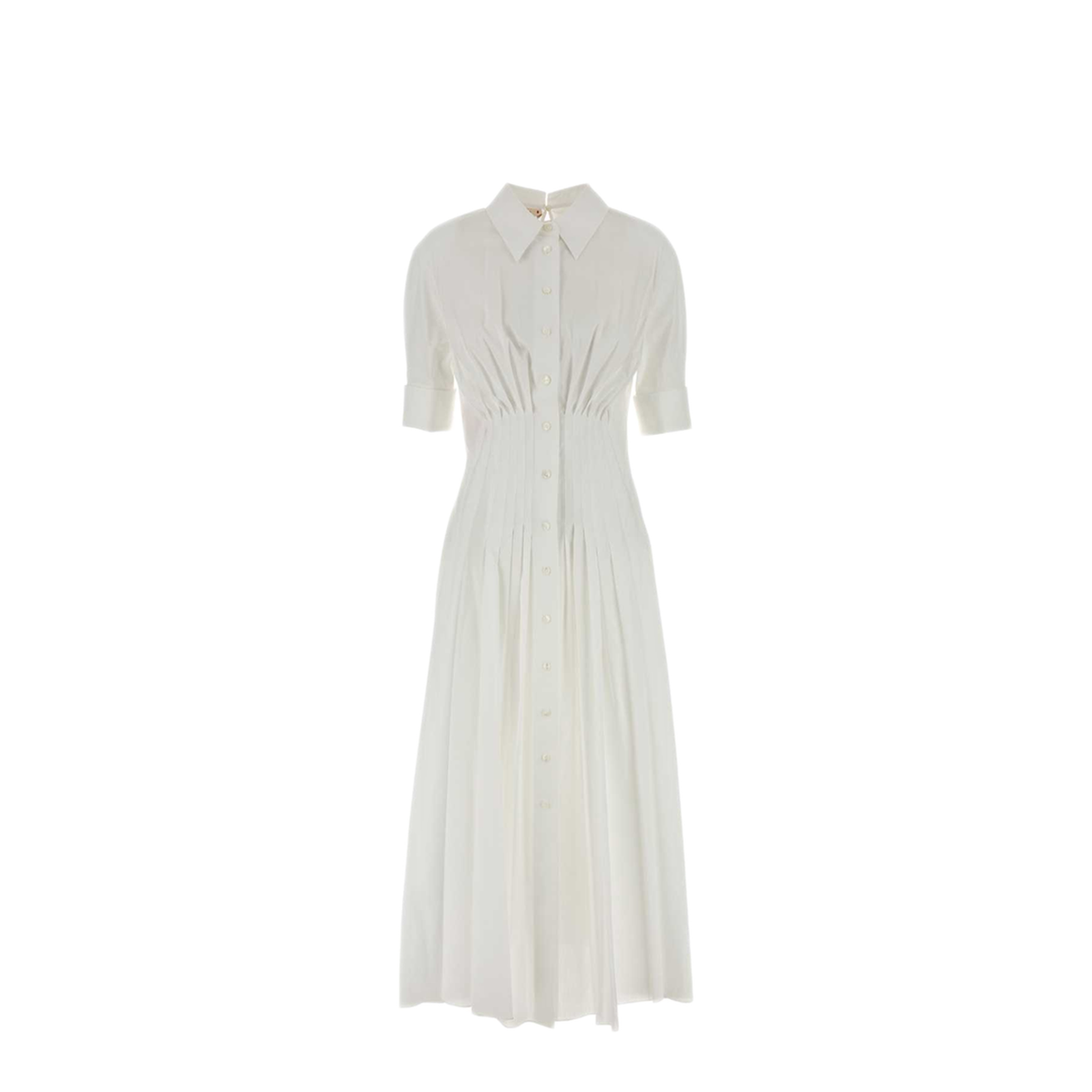 MAYFEYR - Marni - White Poplin Shirt Dress - ABMA1559A1UTC19300W01