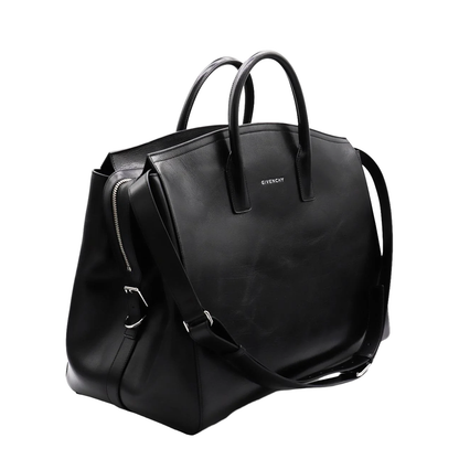 Black Leather Travel Bag