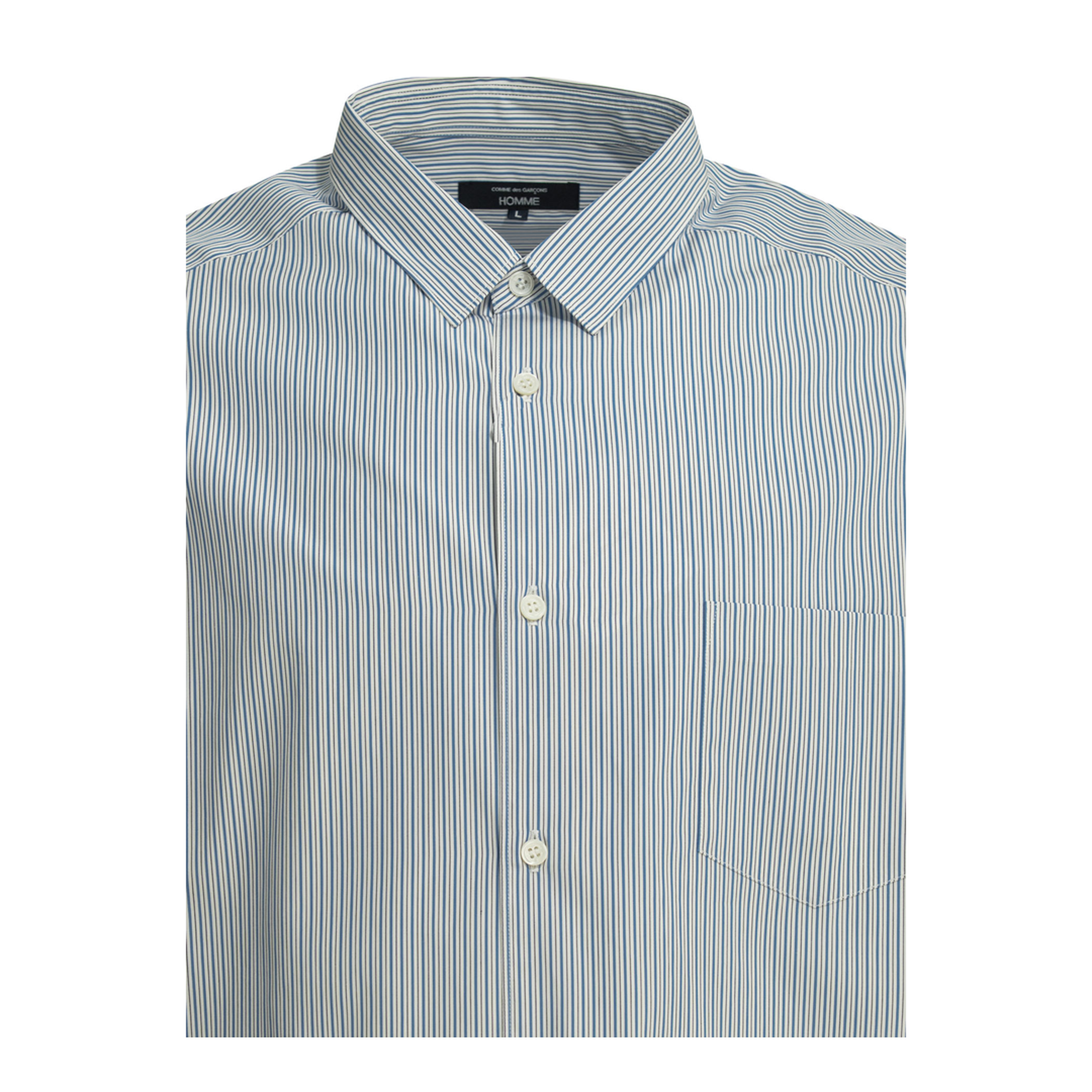 MAYFEYR - Comme Des Garçons Homme - Striped Casual Shirt - HQB007S261WHSXNYXWHSX