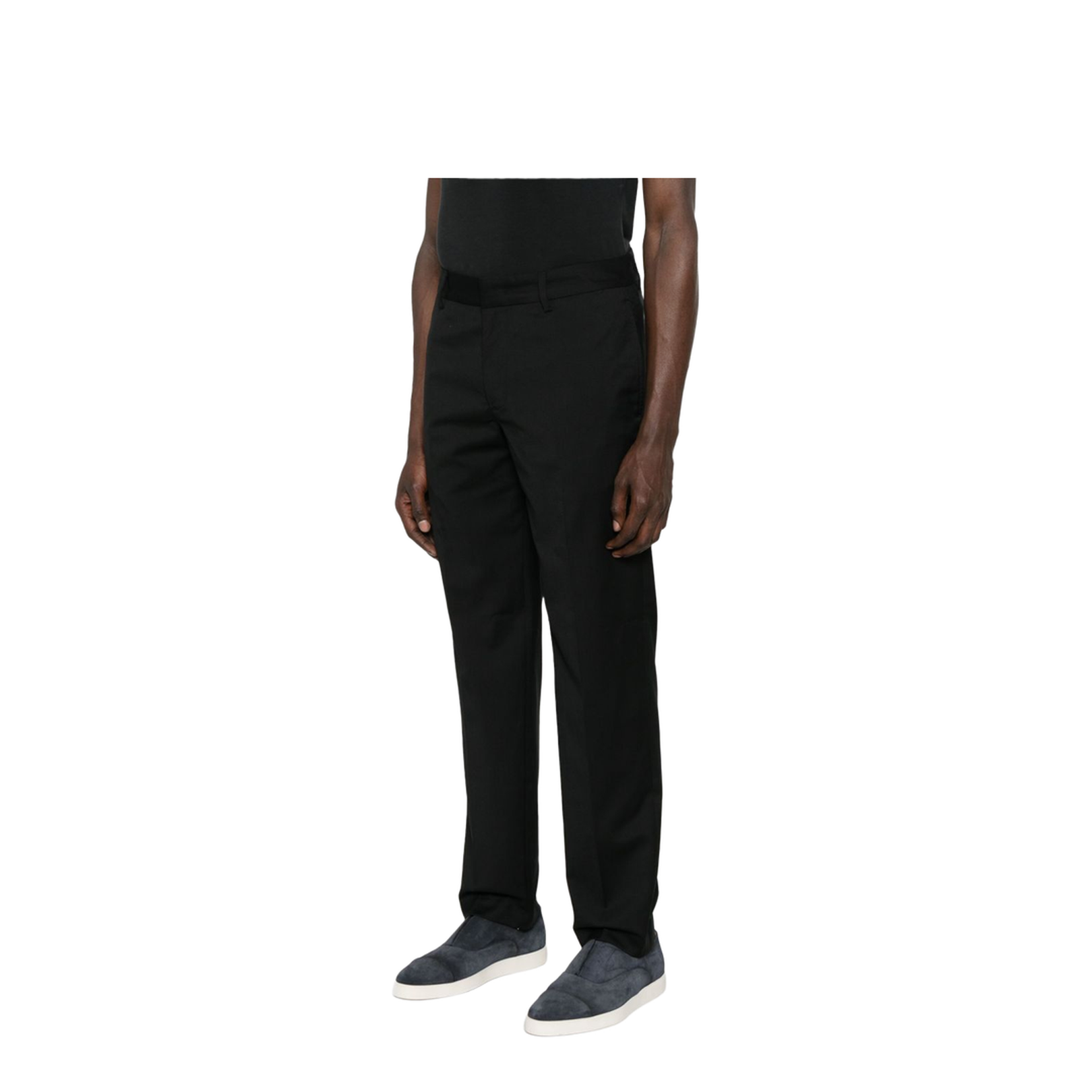 Concealed Front Button Fastening Pants