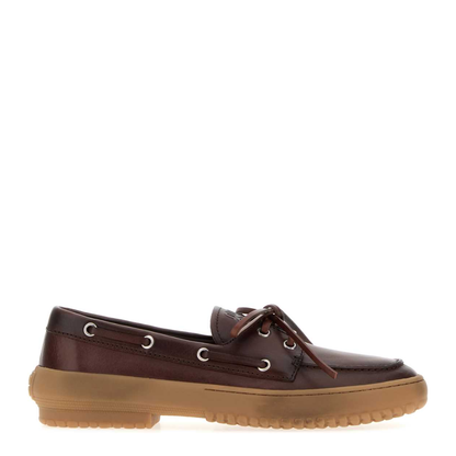 MAYFEYR - Miu Miu - Chocolate Leather Loafers - 5D793EF005070F0201