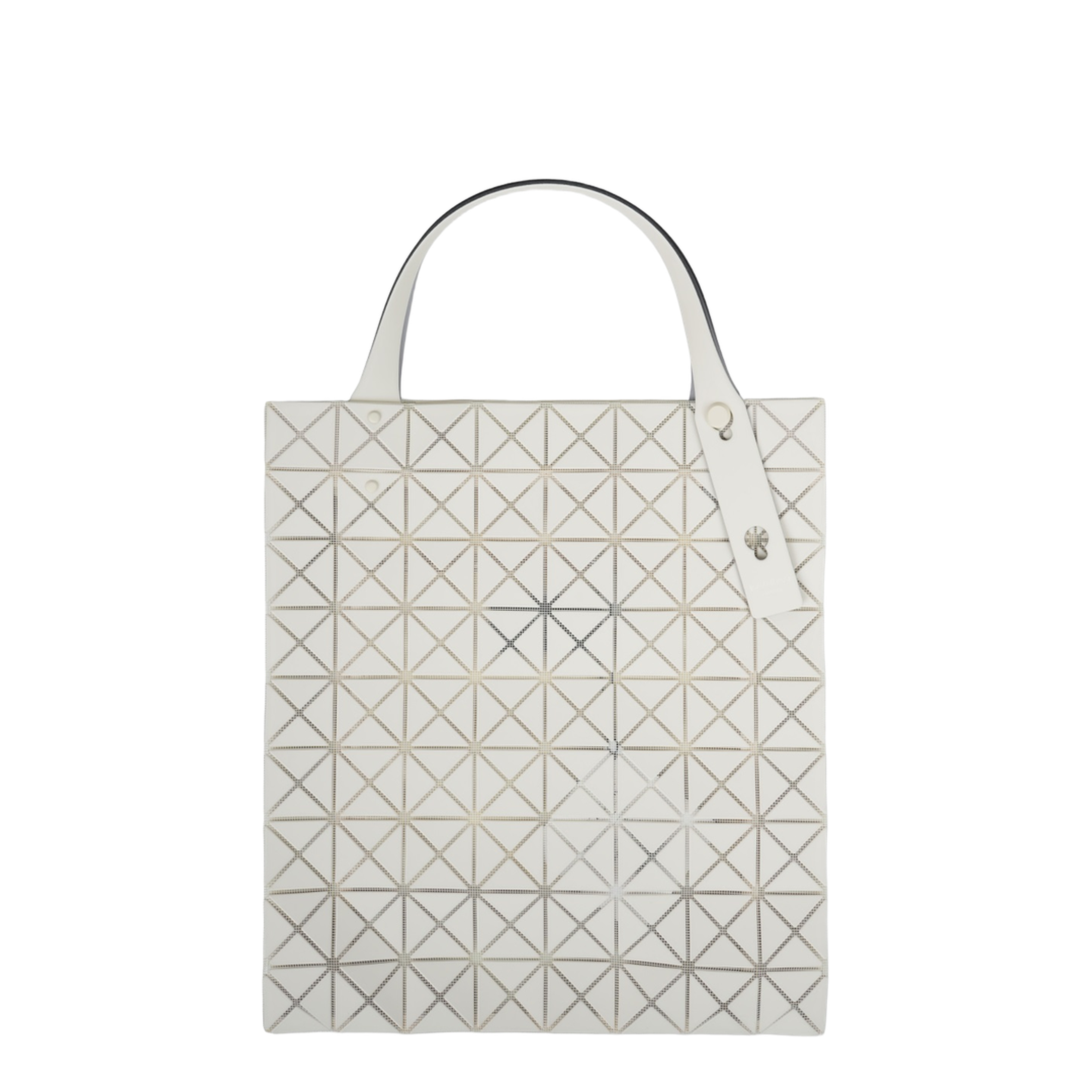 Bao Bao Issey Miyake Prism Plus Medium Pvc Resin Tote - Ivory