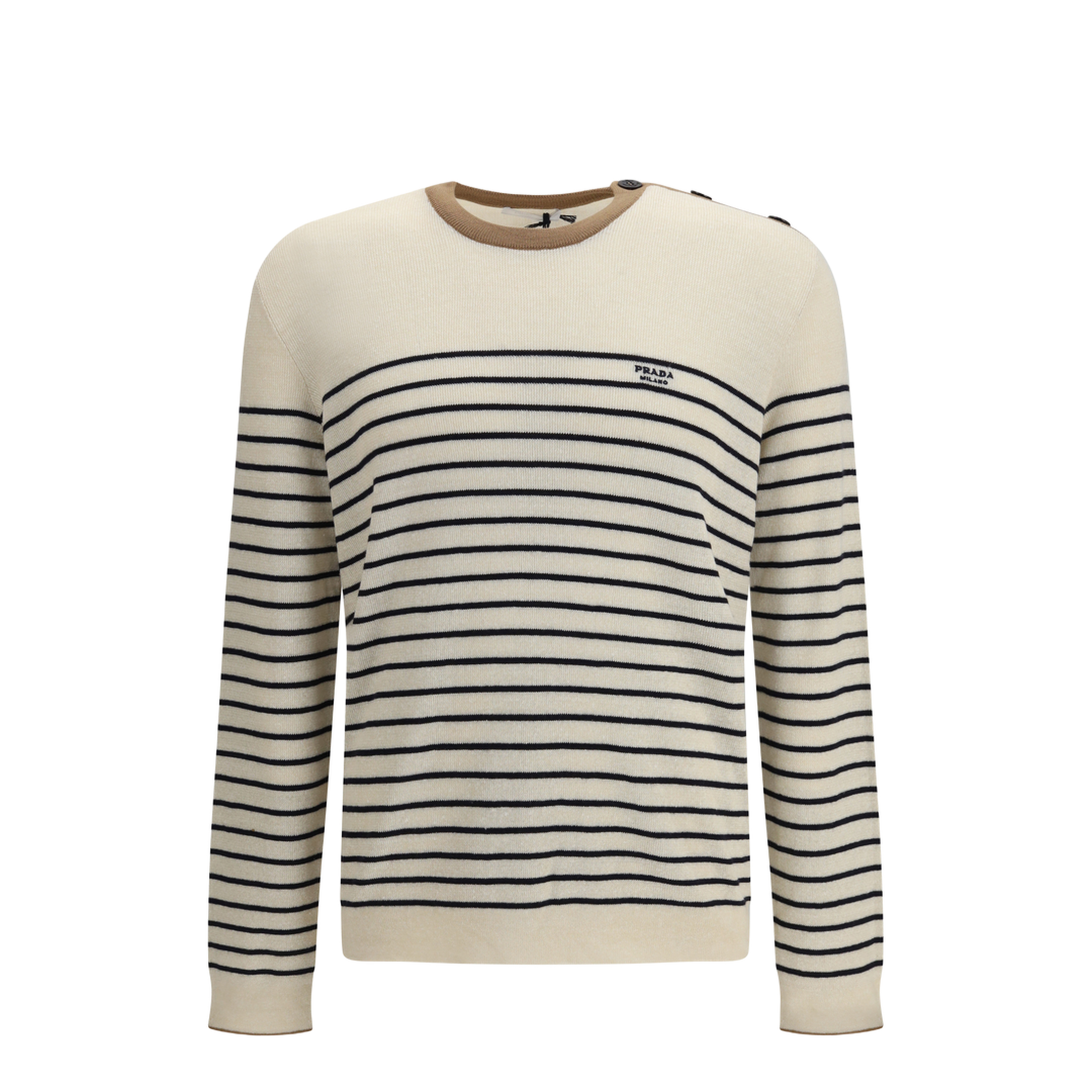 MAYFEYR - Prada - Jacquard Wool And Cotton Blend Sweater - UMF262SOOO188Y