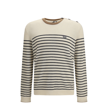 MAYFEYR - Prada - Jacquard Wool And Cotton Blend Sweater - UMF262SOOO188Y