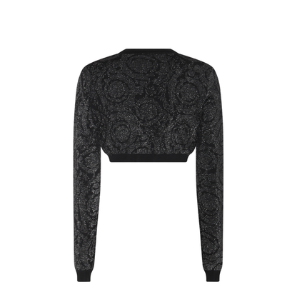 Black Viscose Blend Cardigan