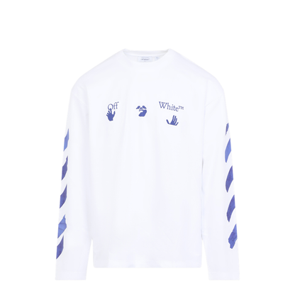 MAYFEYR - Off-White - Bacco Arrow L/S Skate T-Shirt - 44MAB09CF26J007100