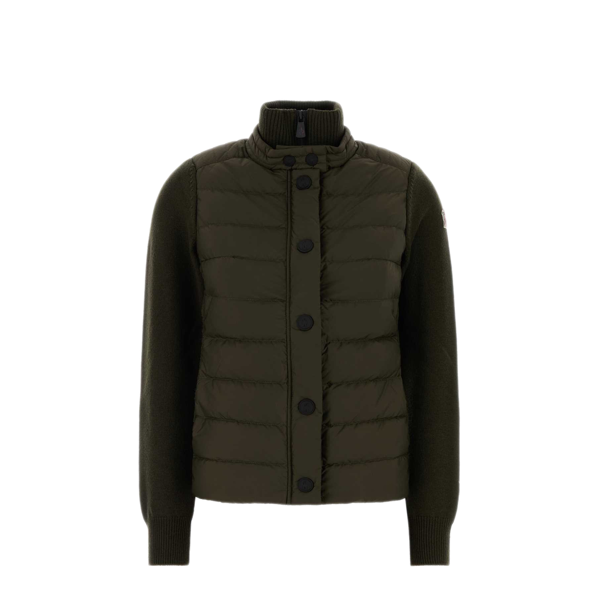 MAYFEYR - Moncler - Khaki Nylon And Knit Cardigan - L20989B00011A9462886