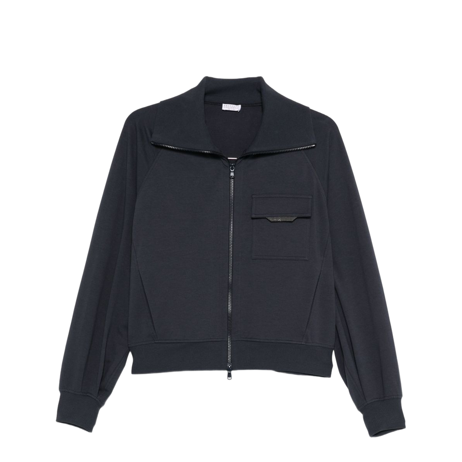 Cotton Zipped Sweatshirt