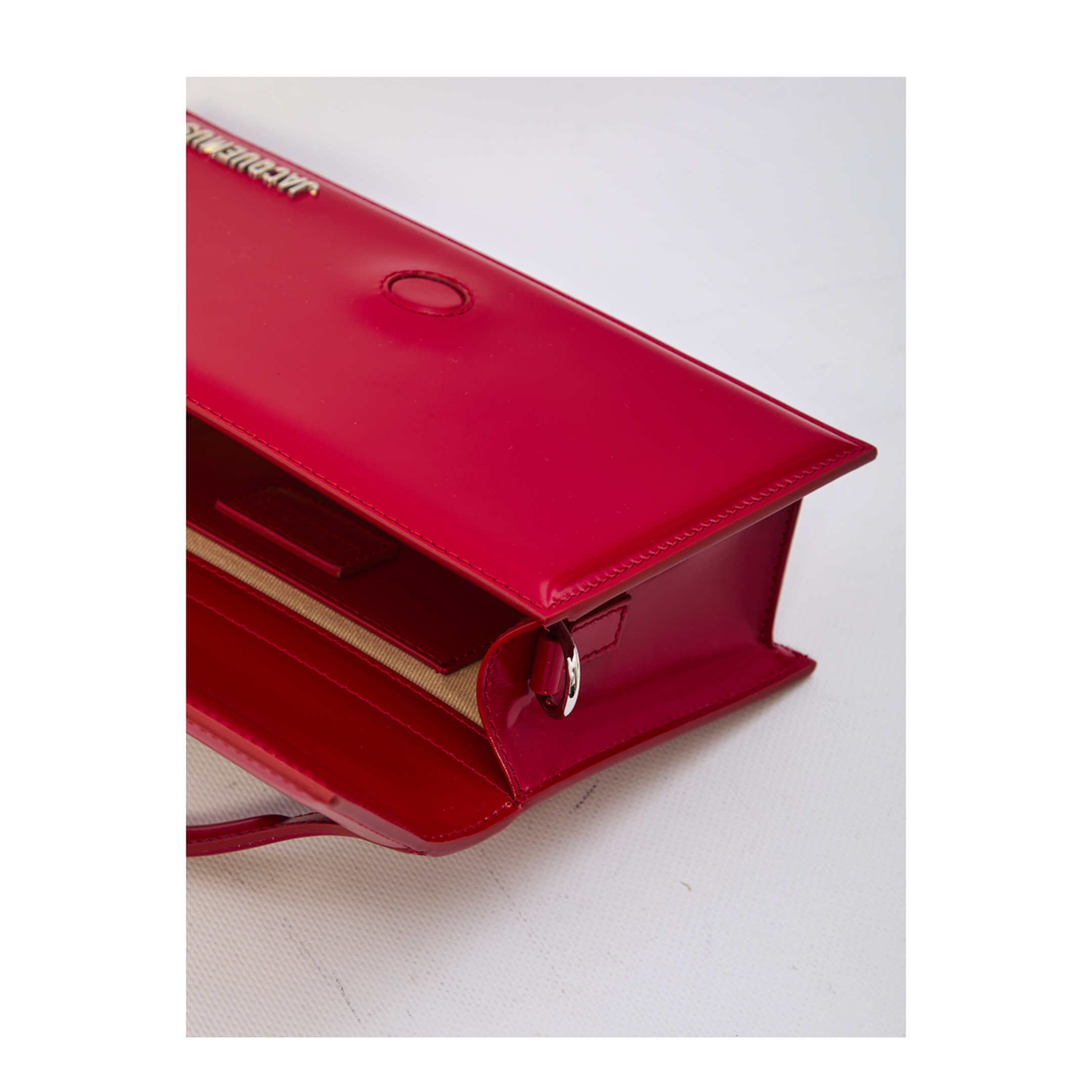 The Large Bambino Leather Top-Handle Bag - Rosso
