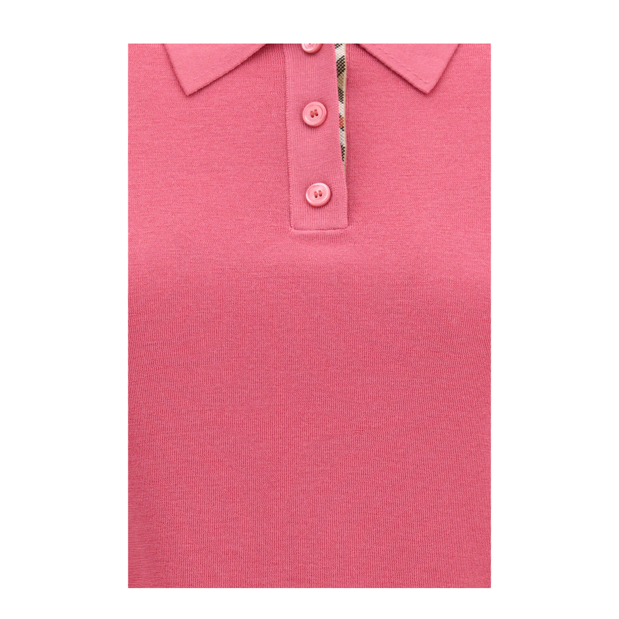 MAYFEYR - Burberry - Wool Polo With Check Details - 8127146C5332