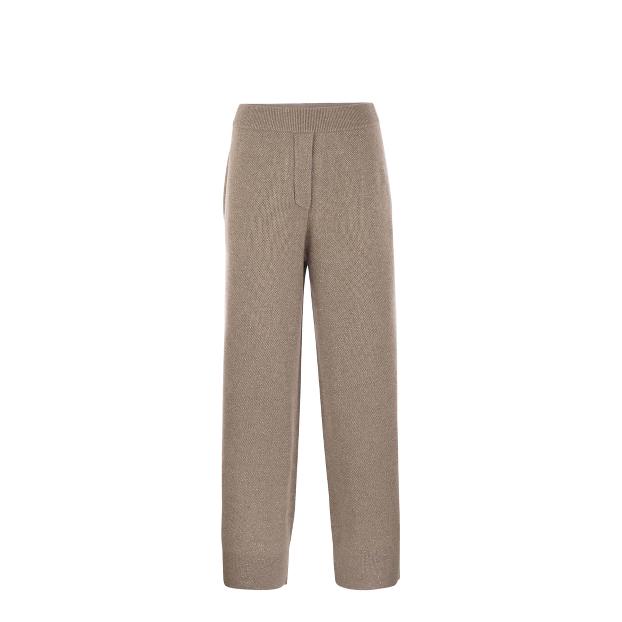 English Rib Cashmere and Viscose Knit Trousers