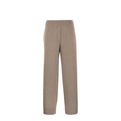 English Rib Cashmere and Viscose Knit Trousers