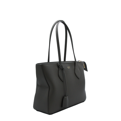 Star Tote Small Calfskin Tote - Black