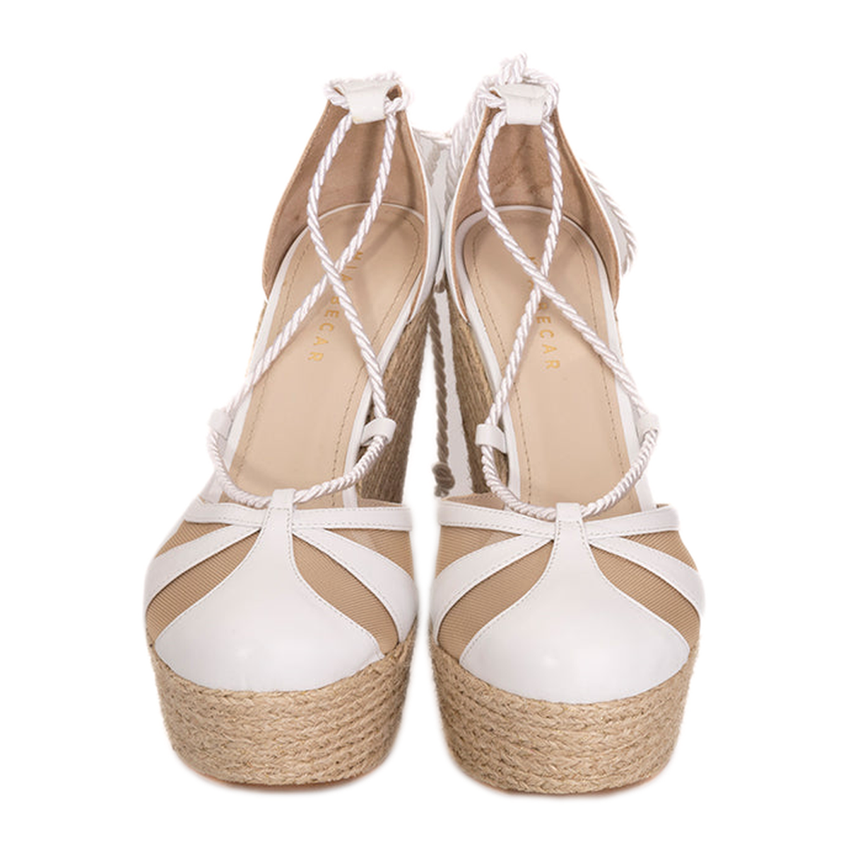 MAYFEYR - MIA BECAR - Sabrina Wedge White - SABRINAWEDGE115WHITE