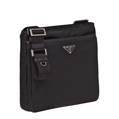 Re-Nylon Saffiano Shoulder Bag - Black