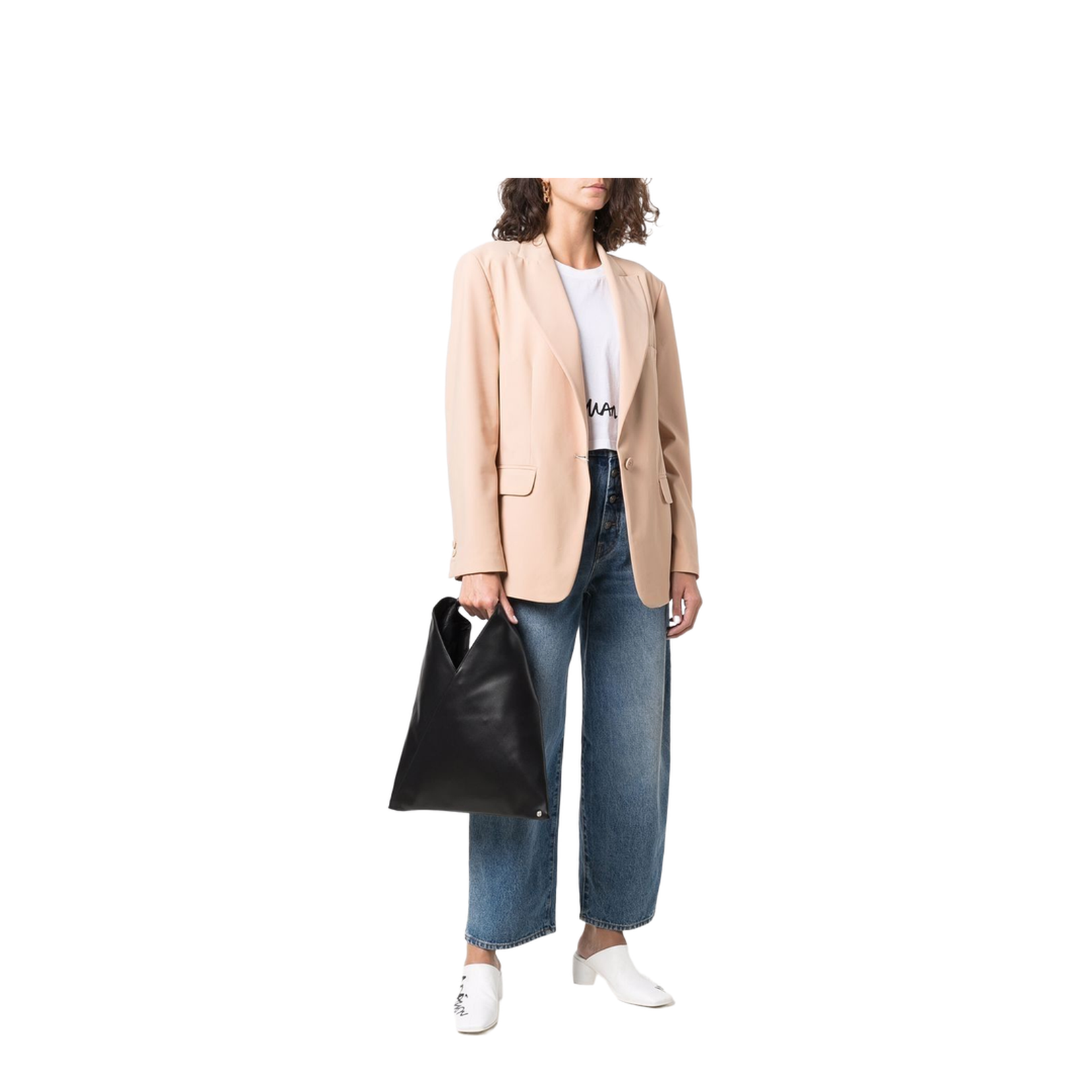 Black PU Leather Japanese Knot Bag