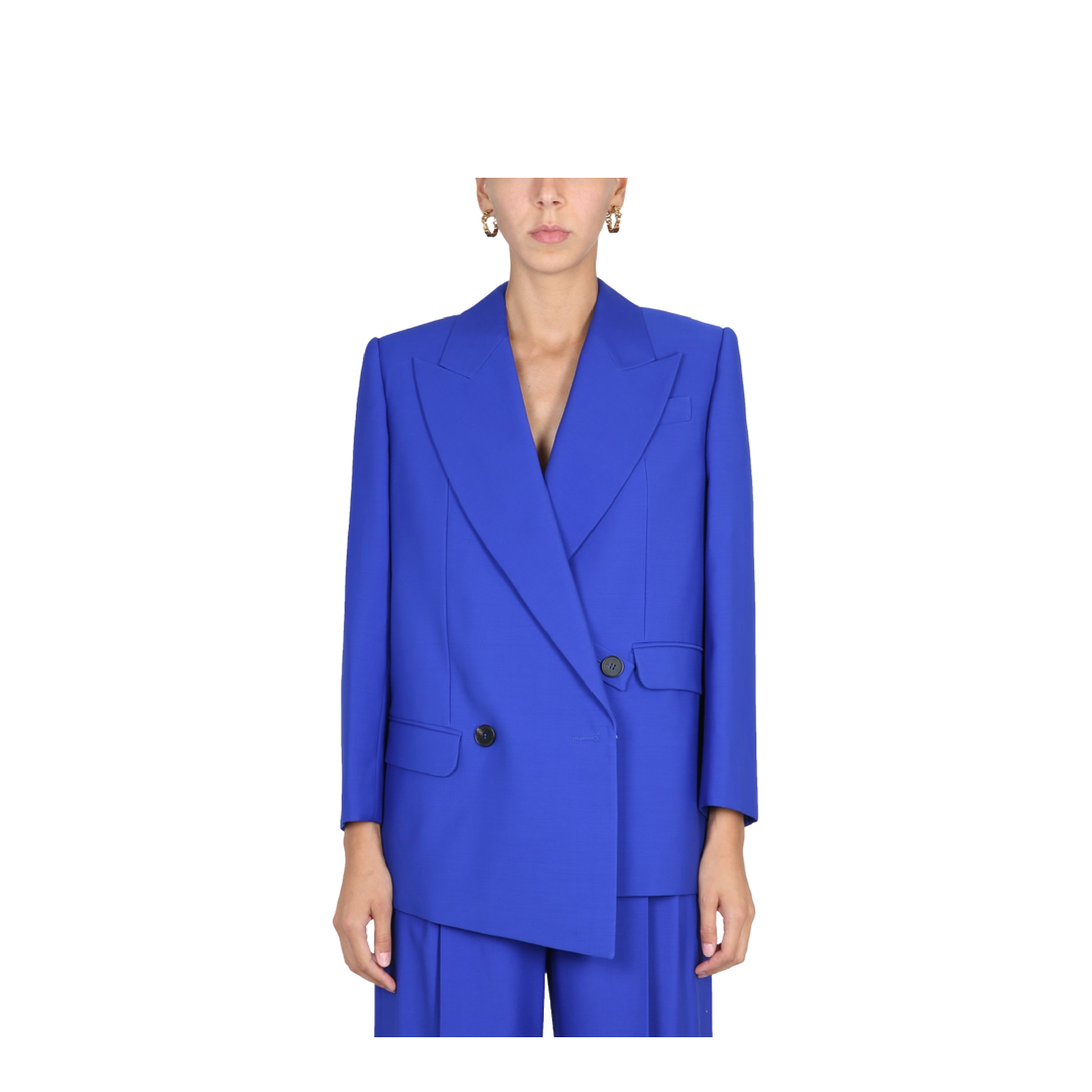 Structured Double-Breasted Jacket