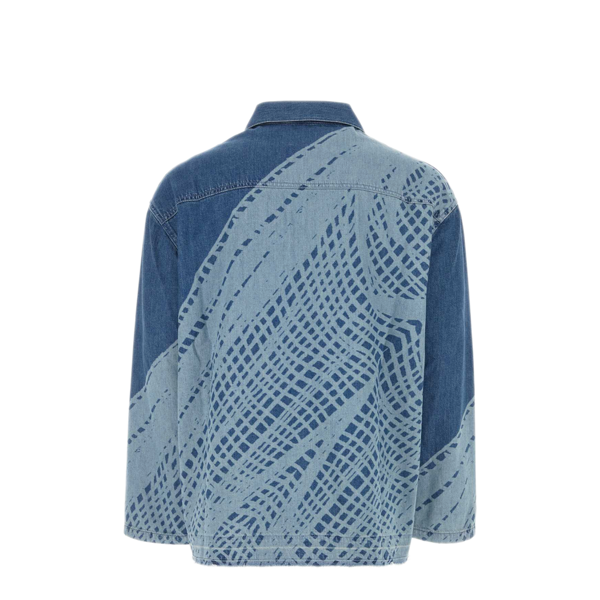 MAYFEYR - Loewe - Printed Denim Polo Shirt - H616Y12X12LIGHTBLUEWHITE
