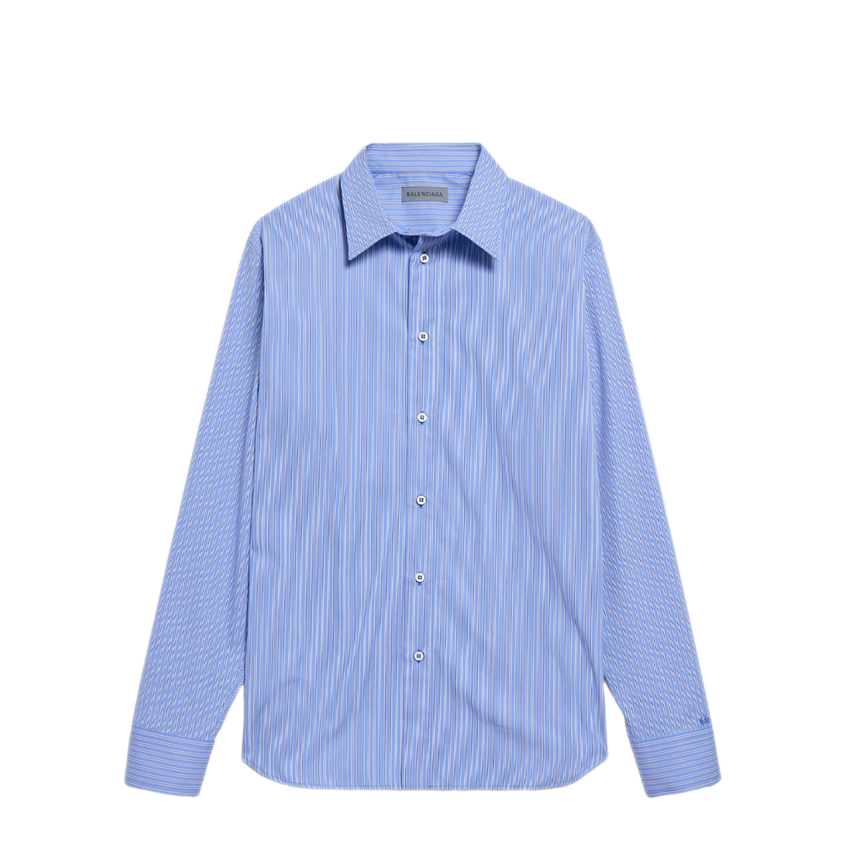 Striped Poplin Shirt In Ultrafine Technical Poplin