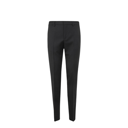 Black Virgin Wool Pants