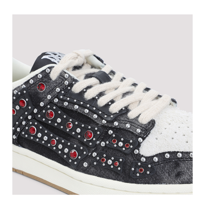 MAYFEYR - Amiri - Studded Skeleton Top Low Sneakers - AMSNSN1002BLACK