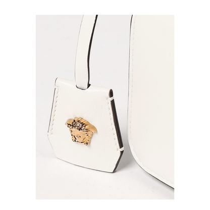 Tag Mini White Leather Bag