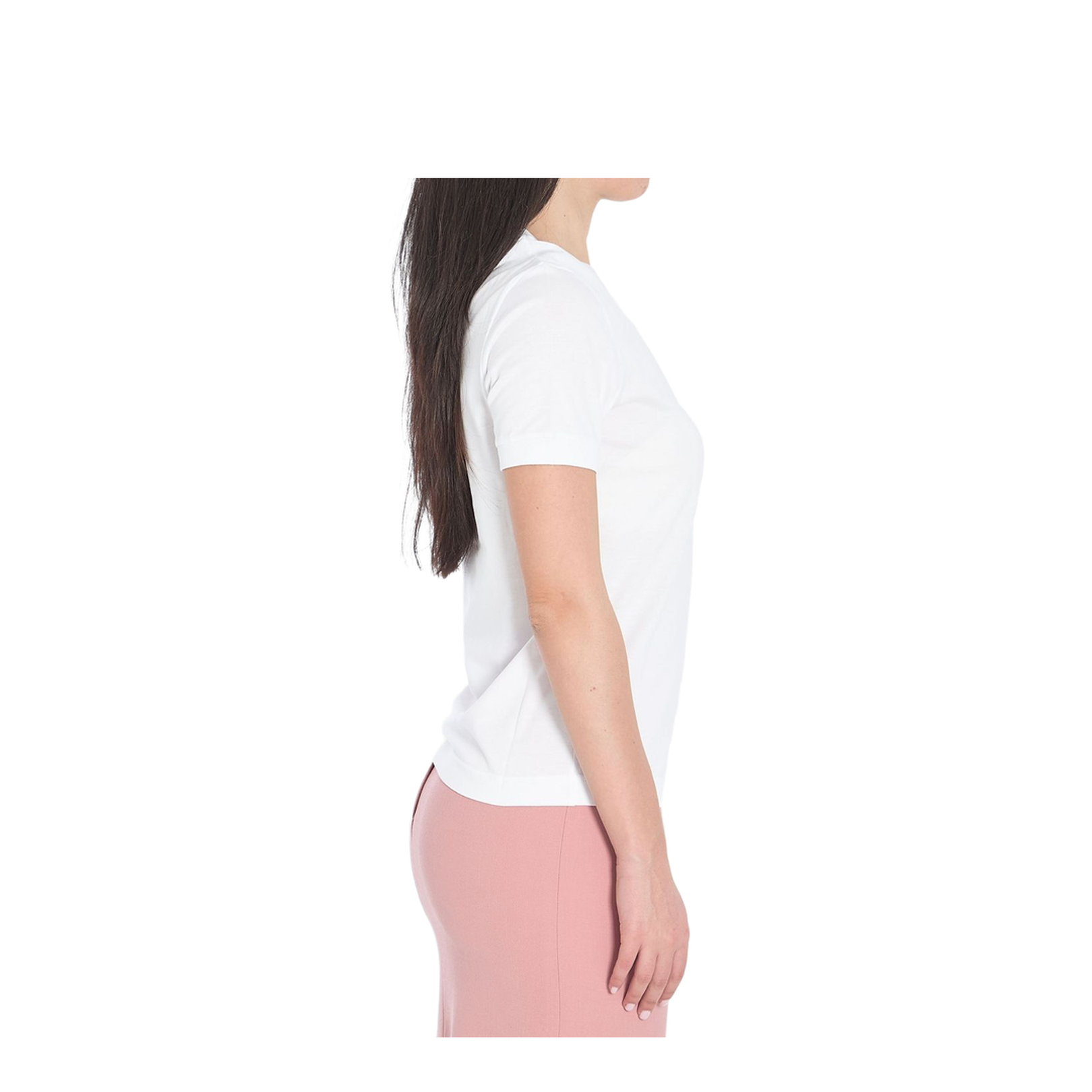 Jersey T-shirt with metal pin logo