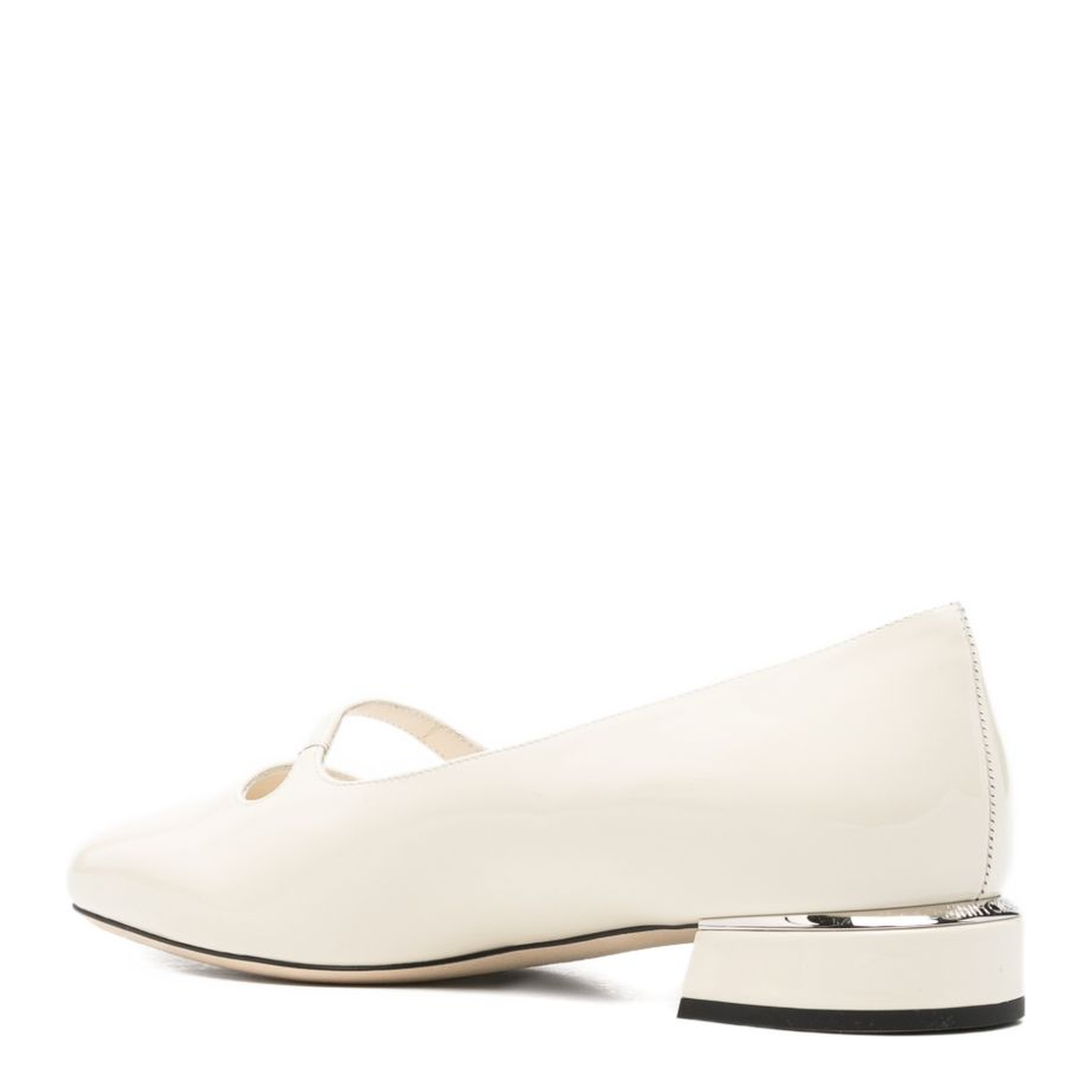 MAYFEYR - Jimmy Choo - Flat Shoes White - ELISABALLERINAPATLATTE