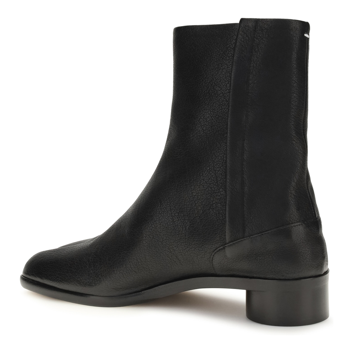 Tabi Leather Ankle Boots In Black