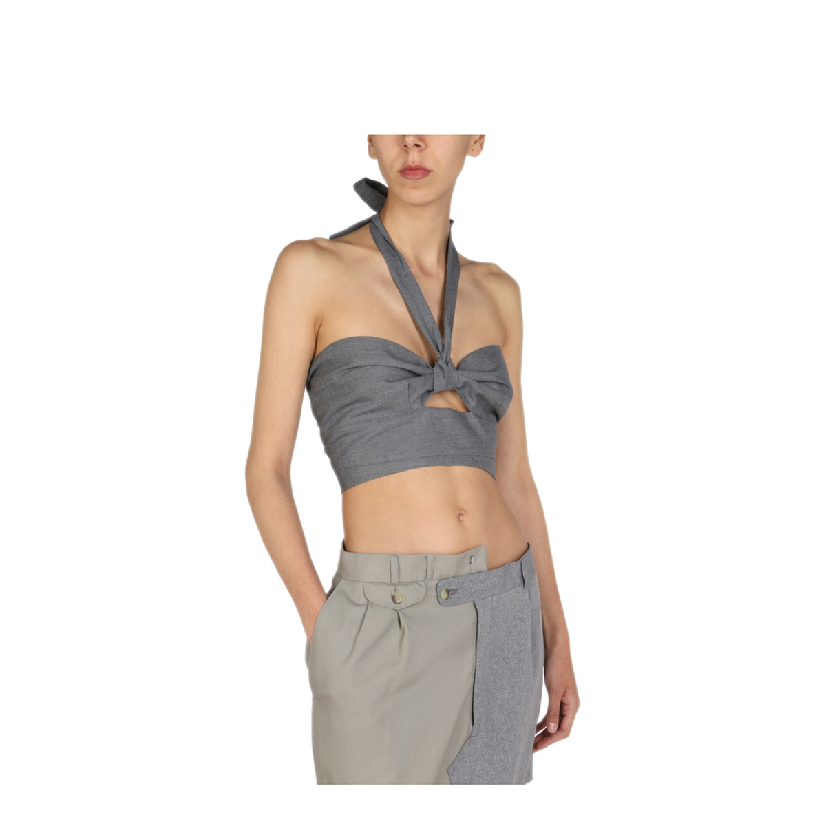 MAYFEYR - 1OFF - Top With Crossed Straps - 111312101A