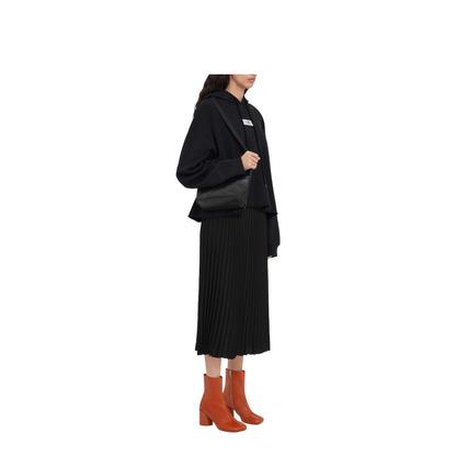 Black Cotton Hoodie
