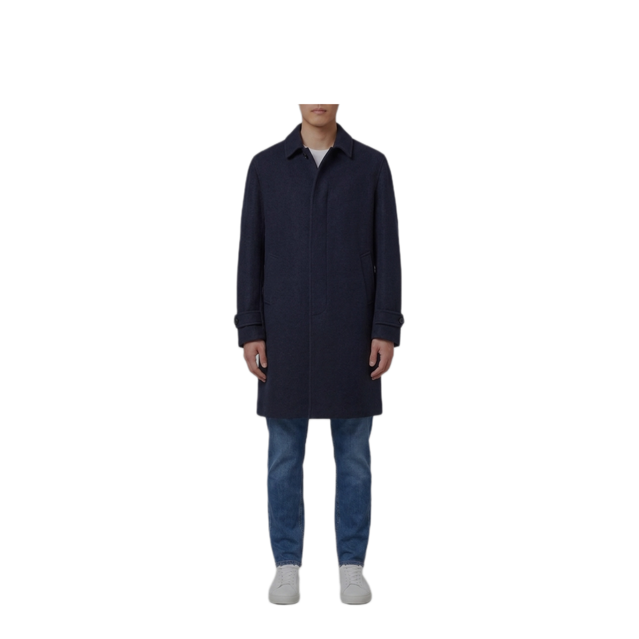 MAYFEYR - Lardini - Dark Blue Single Breasted Coat - CN23223CN65603850NE