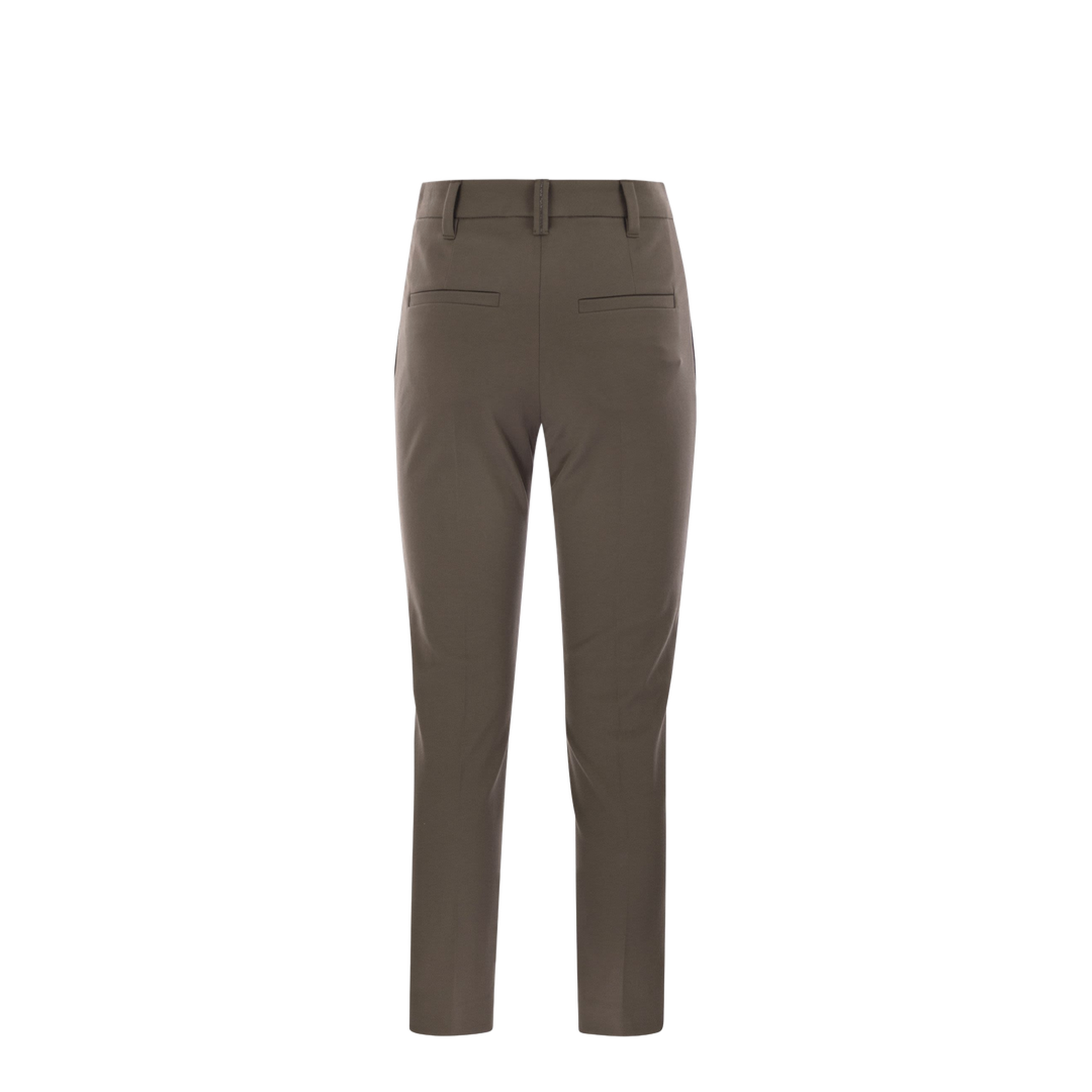 Cigarette Trousers Stretch Cotton