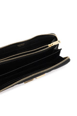 Gancio Padded Continental Wallet, Gold Hardware